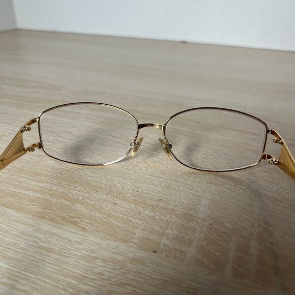 Versace Mod.1034-B 1002 Gold Metal Eyeglasses Frames 55-15 135 Italy - Picture 5 of 8
